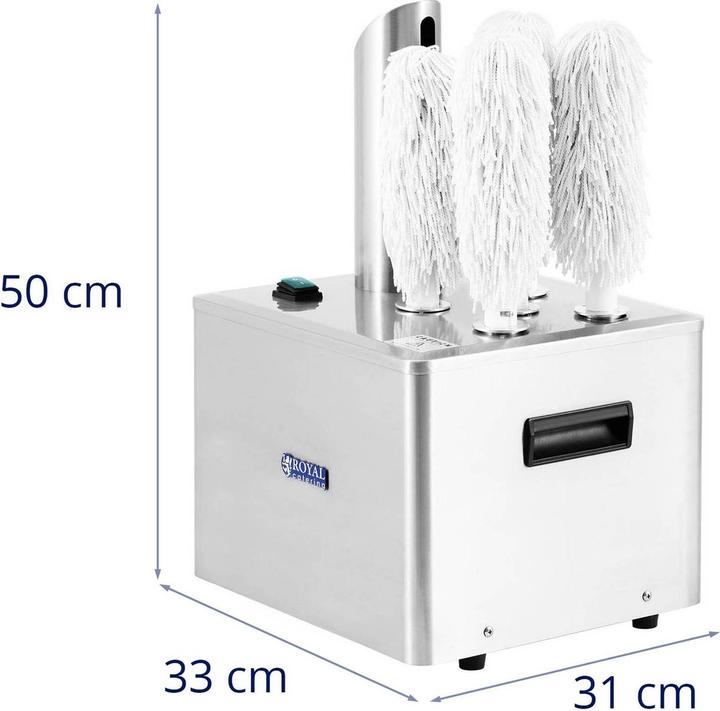 Produktbild Royal Catering Gläserpoliermaschine Gastronomie 5 Polierköpfe 330 Gläser/h 1320 W (1320 W)