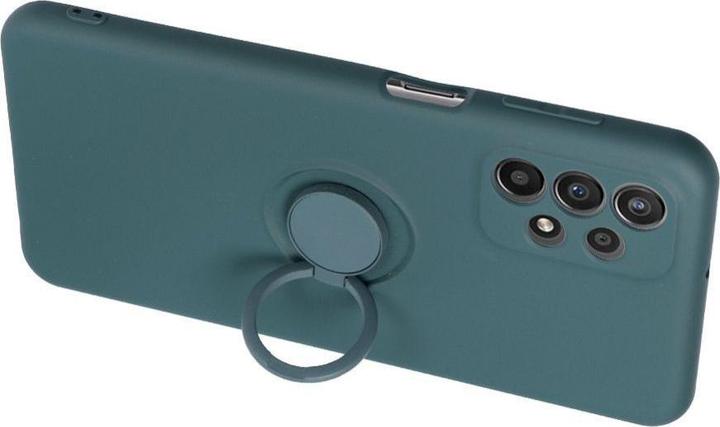 Actual product image OEM Back panel cover SILICONE RING case for SAMSUNG S24 FE green (Samsung Galaxy S24 FE)