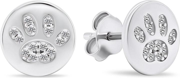 Produktbild Brilio Silver - Delicate silver earrings Paws EA489W (Silber)