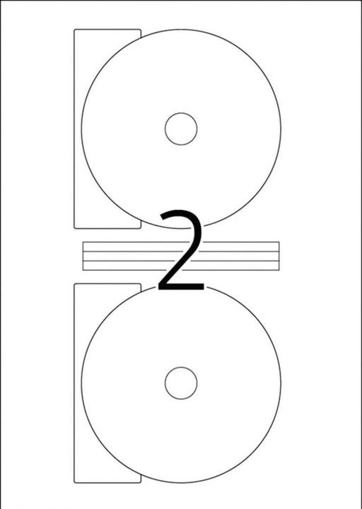 Actual product image HERMA CD labels A4