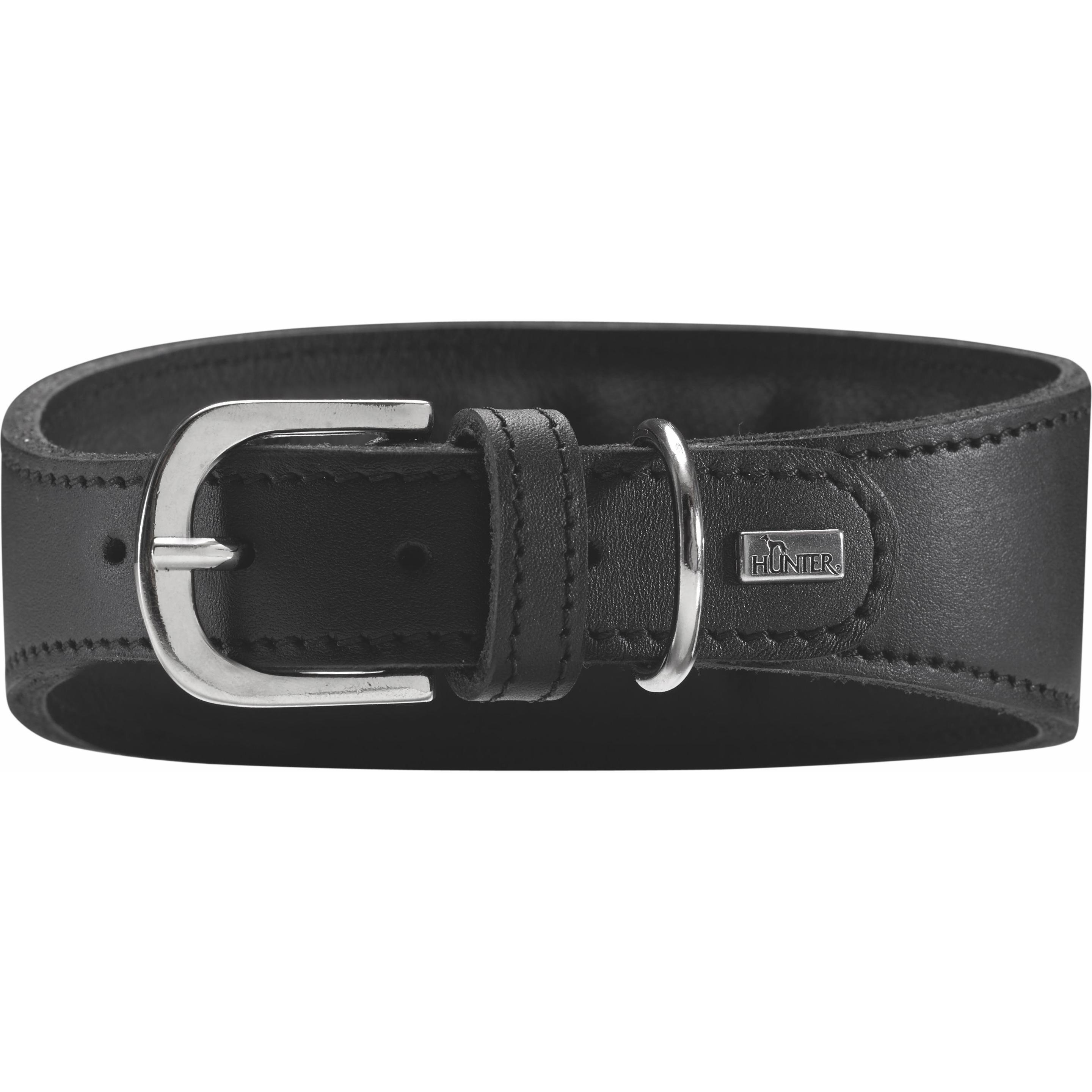 Hunter Windhundhalsband Super Soft Echtleder (Hund, Hundesport), Halsband + Leine