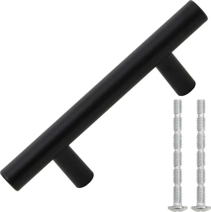 Produktbild vidaXL Möbelgriffe 20 Stk. Schwarz 320 mm Edelstahl,Farbe