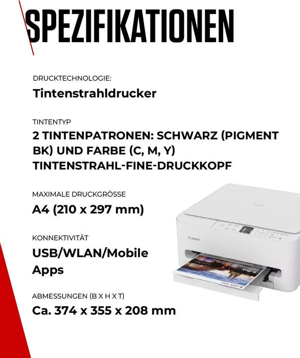 Actual product image Canon PIXMA TS6550i (Ink, Colour)