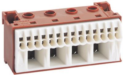 Actual product image Hager SSK phase terminal 18 clamping points KN18P