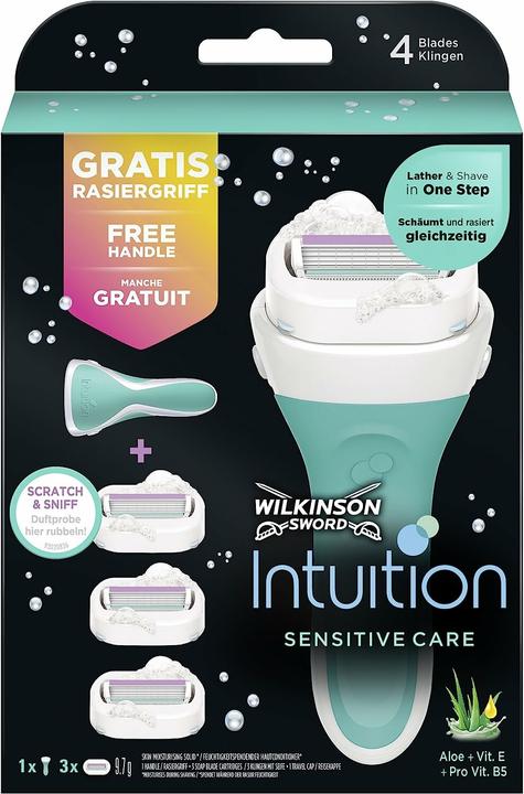 Produktbild Wilkinson Intuition Sensitive ( handle + 3 different heads ) - Shaver for women -
