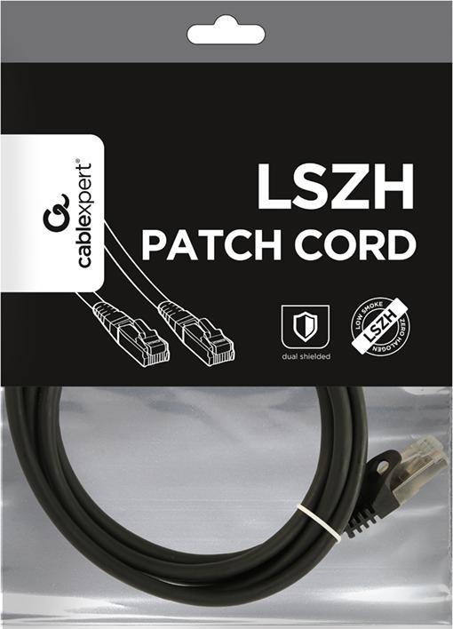 Produktbild Gembird RJ45 - RJ45 SFTP LSZH kat.6A 1.5m czarny (S/FTP, CAT6a, 1.50 m)