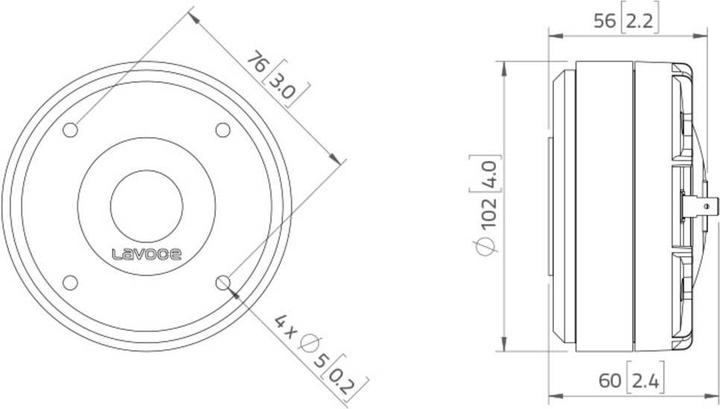 Immagine prodotto Lavoce DF10.17T 1 driver tweeter Tenuta in potenza RMS=60 W 8?