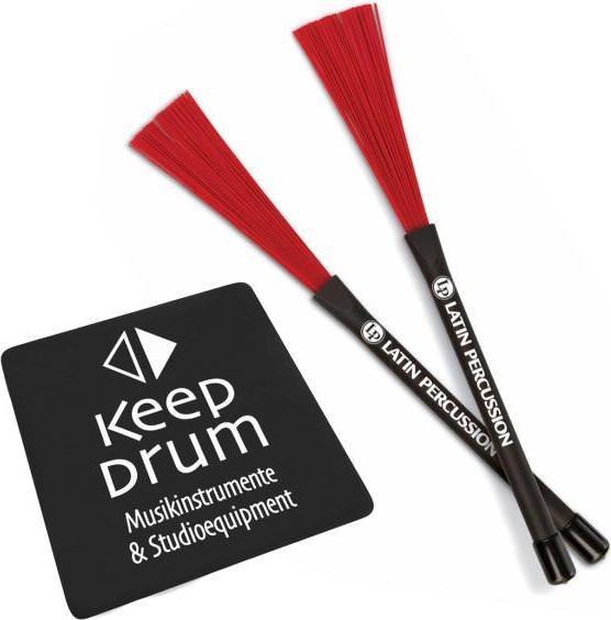 Latin Percussion LP-CCB Cajon Brushes with Seat Pad (Cajon)