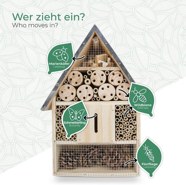 Immagine prodotto Wildlife Friend Grande hotel per insetti (Farfalle, Coccinelle, Vespe scavatrice, Api)