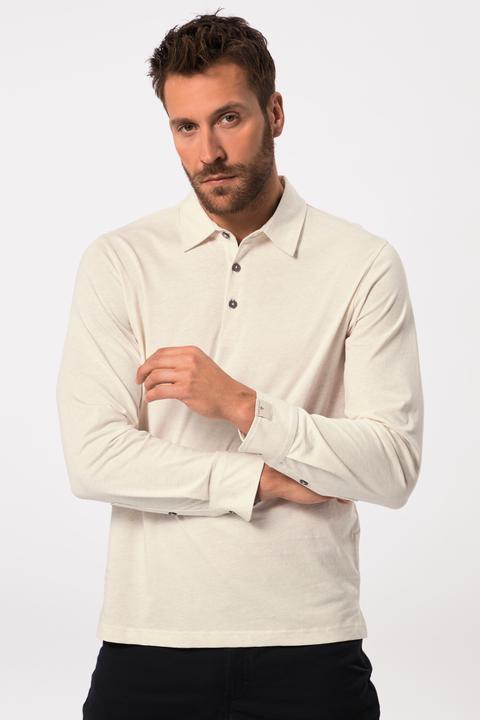 Produktbild JP1880 JP AWARE Poloshirt, Langarm mit Manschetten, GOTS zertifizierte Biobaumwolle (4XL)