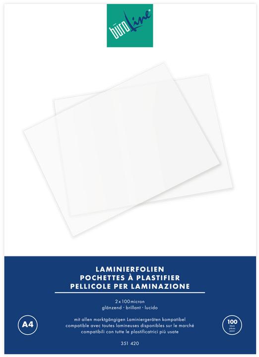 Actual product image BüroLine Laminating foils (A4, 100 Piece, 100 µm)