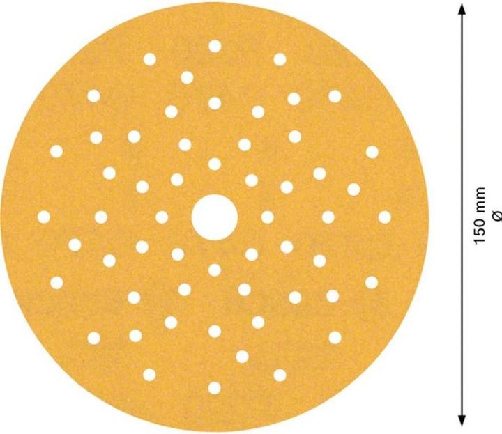 Actual product image Bosch Professional Zubehör Expert C470 Sandpaper multi-hole for random orbital sander, 150 mm, G 220, 50 pcs. (220)