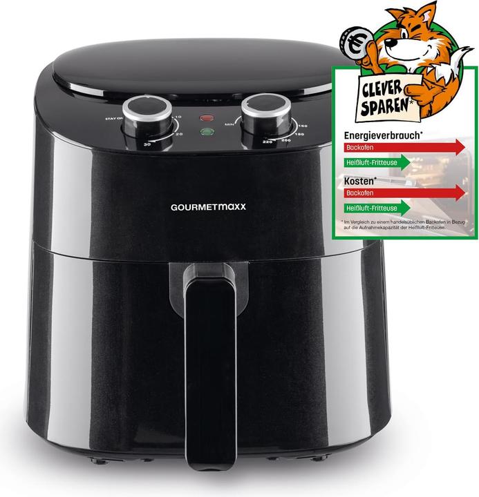Gourmetmaxx Heissluftfritteuse mit 8 Programmen