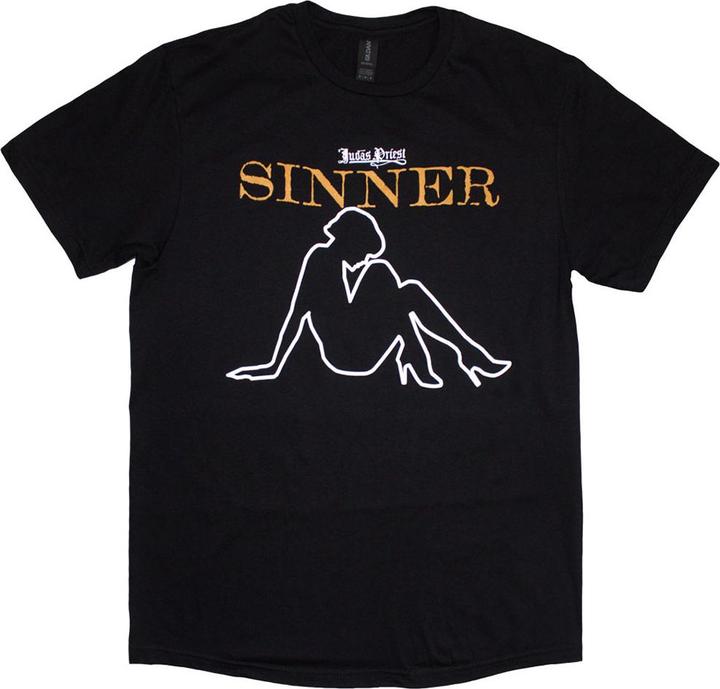 Judas Priest Sin After Sin Sinner Slogan Lady