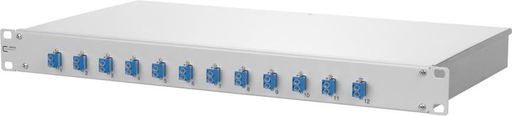 Produktbild Metz Connect BTR OpDAT fix Patchfeld splice 12xLC-D OS2 grau