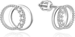 Produktbild Agato Stylish silver earrings with zircons AGUP3539S