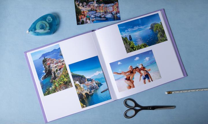 Produktbild Exacompta Fotoalbum Plum, 250 x 250 mm, violett / gold