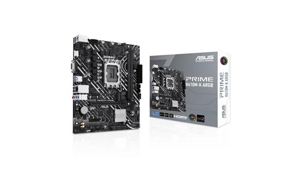 Produktbild ASUS Prime H610M-K ARGB (LGA 1700, Intel H610, mATX)