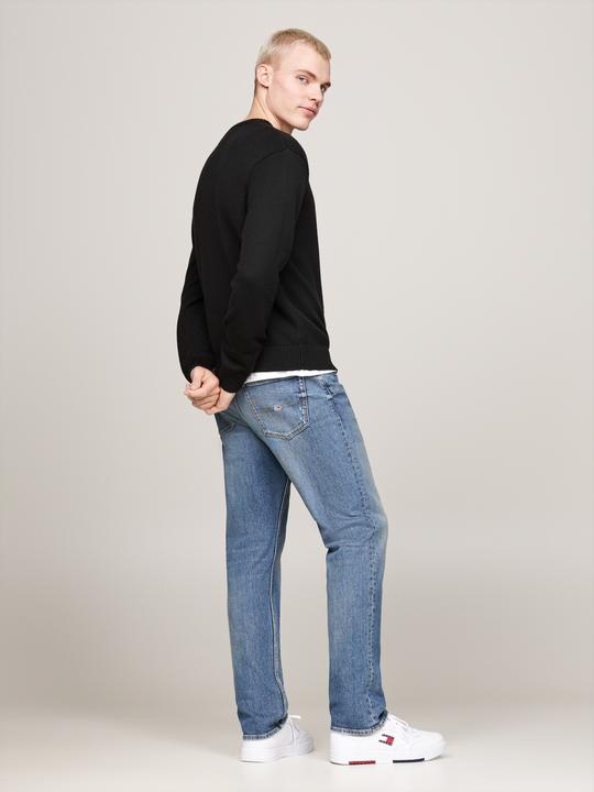 Image du produit Tommy Hilfiger Tommy Jeans Regular Badge Wolmix Trui - Zwart - Maat M (M)