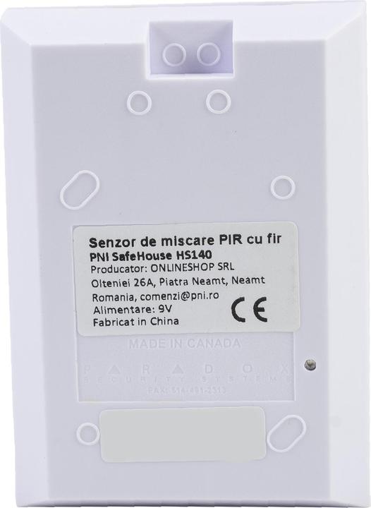 Actual product image PNI Wired PIR motion sensor SafeHouse HS140 for alarm systems equipped with HS600 and (12 m)