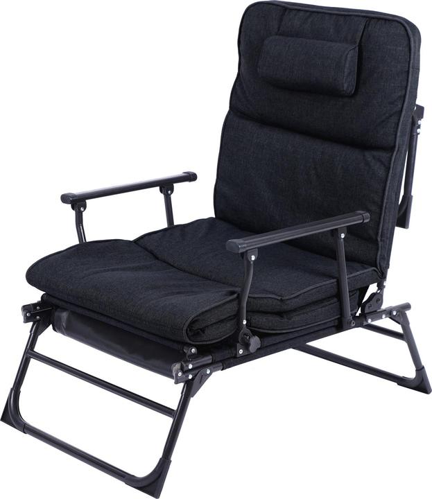 Produktbild Mojawo 2 in 1 Gartenliege Sanitätsliege Gästebett und Relaxsessel mit Polster (90 cm)