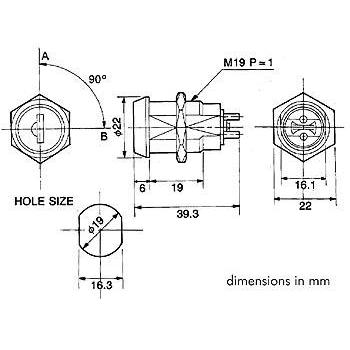 Thumbnail - Velleman Key Switch 1P Off-On (Spst), Taster + Schalter