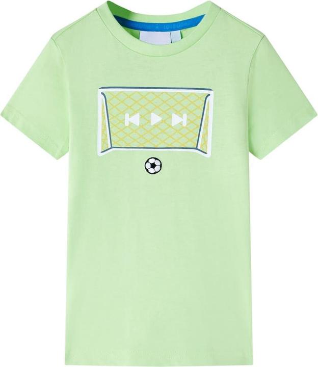 Immagine prodotto vidaXL Maglietta da bambino verde lime 92,Materiale: 100 % cotone,Colore (92)