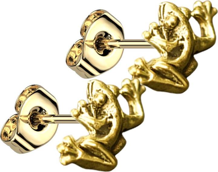 Image du produit Chaotic Trading Ohrstecker vergoldet Frosch (Laiton)