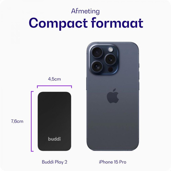 Produktbild Buddi Play 2 Bluetooth Adapter Apple Carplay & Android Auto (Empfänger)