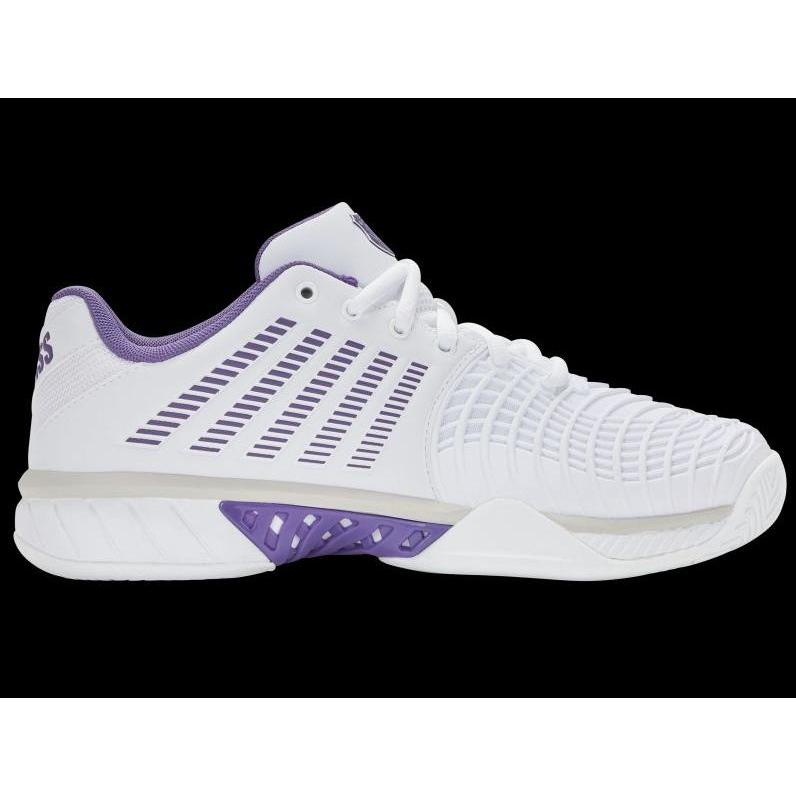 K-Swiss, Donne, Scarpe da tennis, Express Light 3 (40), Bianco, Viola