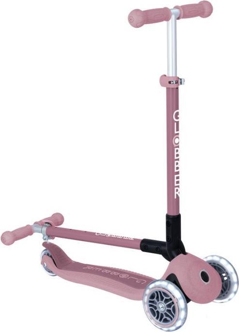 Actual product image Globber PRIMO FOLDABLE LIGHTS ECO berry, with illuminated castors