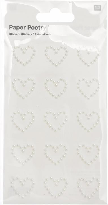 Actual product image Rico Design Paper Poetry Perlensticker Herzen