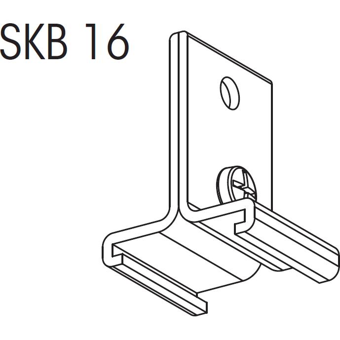 Thumbnail - Csdk SL, Wandleuchte + Deckenleuchte, Global SKB 16-2 kort wirebeslag 230V, 3-faset, sort. - PROFESSIONEL