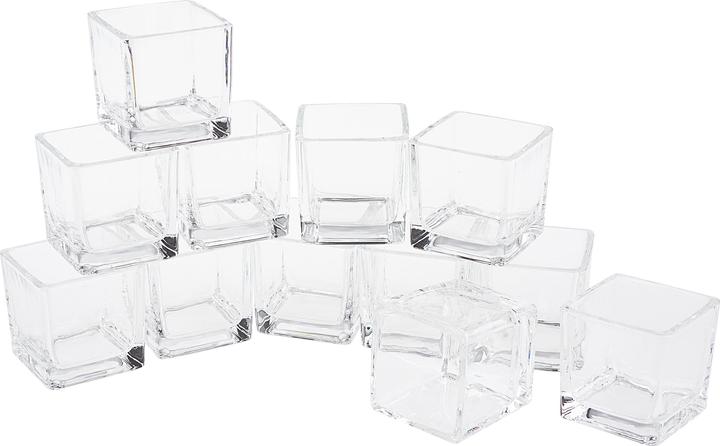 VBS XXL Teelichtgläser "Cube", 12 Stück (12 x)