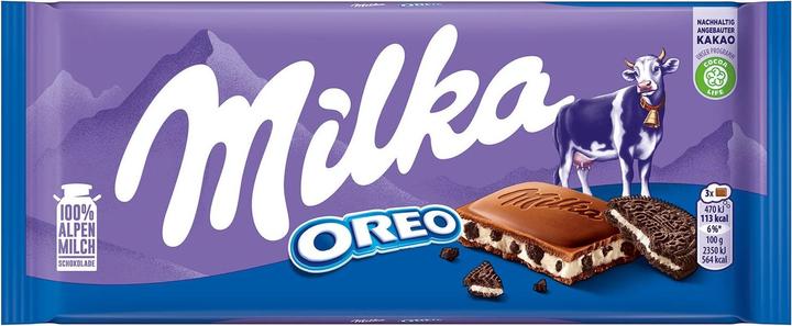 Image du produit Milka Tablette de chocolat Oreo 100 g (100 g)