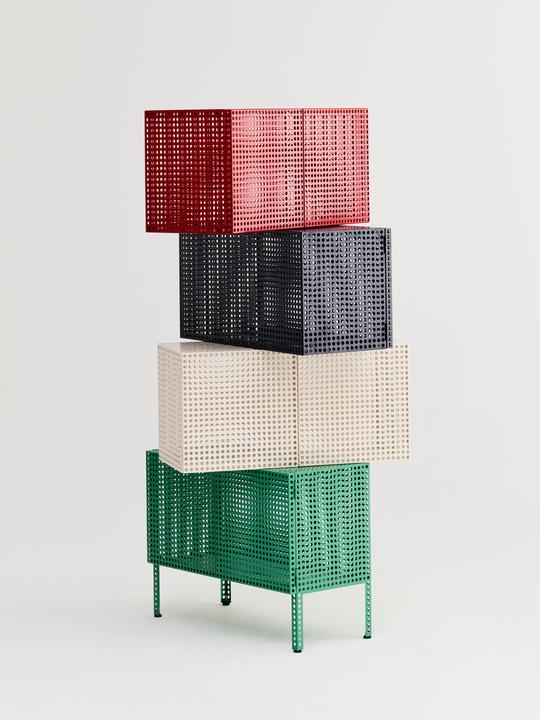 Produktbild HAY - Perforated Wandschrank Klein - H 45cm - Soft Jade