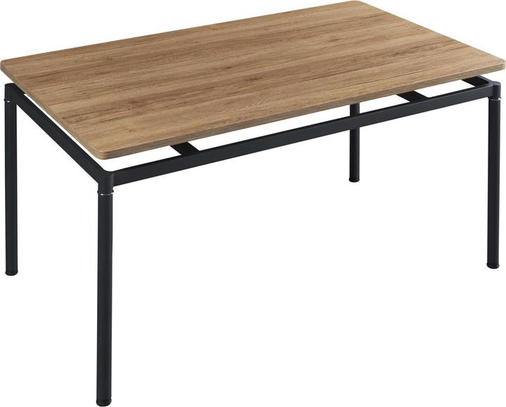 En.Casa Tavolo da pranzo Hemnes per 6 persone 140x80 cm effetto rovere (140 x 80 x 75 cm)