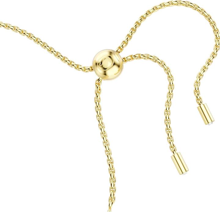 Produktbild Swarovski Matrix Tennis Armband Rundschliff Weiss Goldlegierungsschicht (24 cm, Swarovski Metall)