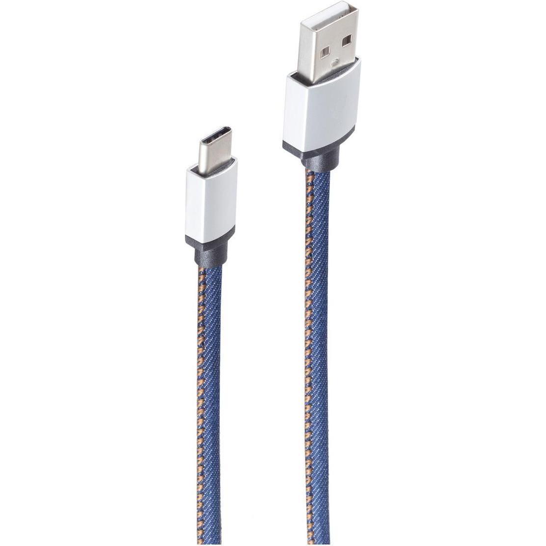 Thumbnail - Shiverpeaks BS14-50030 USB Kabel 2 m USB 2.0 USB A USB C Blau (2 m, USB 2.0), USB Kabel