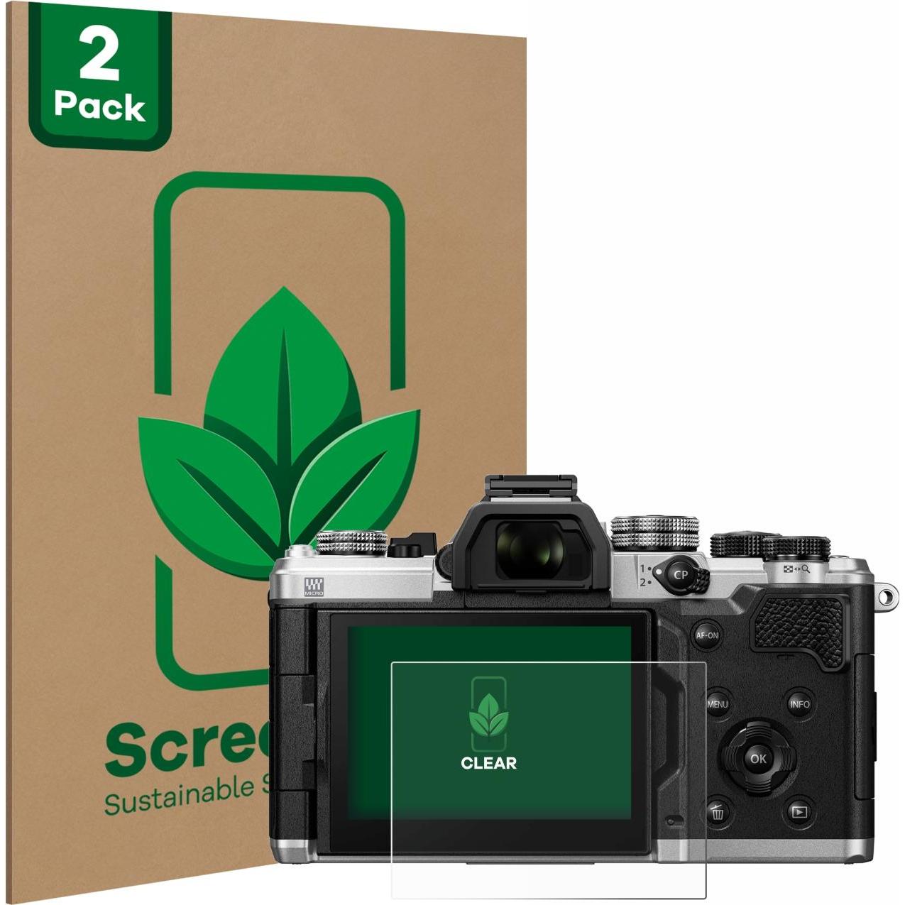 ScreenLeaf Schutzfolie nachhaltiger Displayschutz Display Schutz Folie Klar Transparent (Displayschutz, OM-3), Kamerasch...