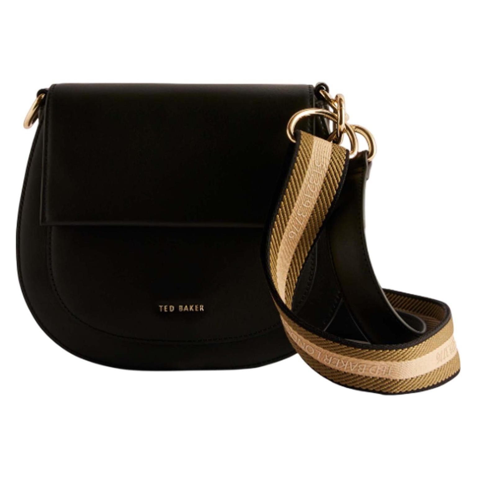 Ted Baker, Damen, Handtasche, Darcell Branded Webbing Satchel Cross Body, Schwarz