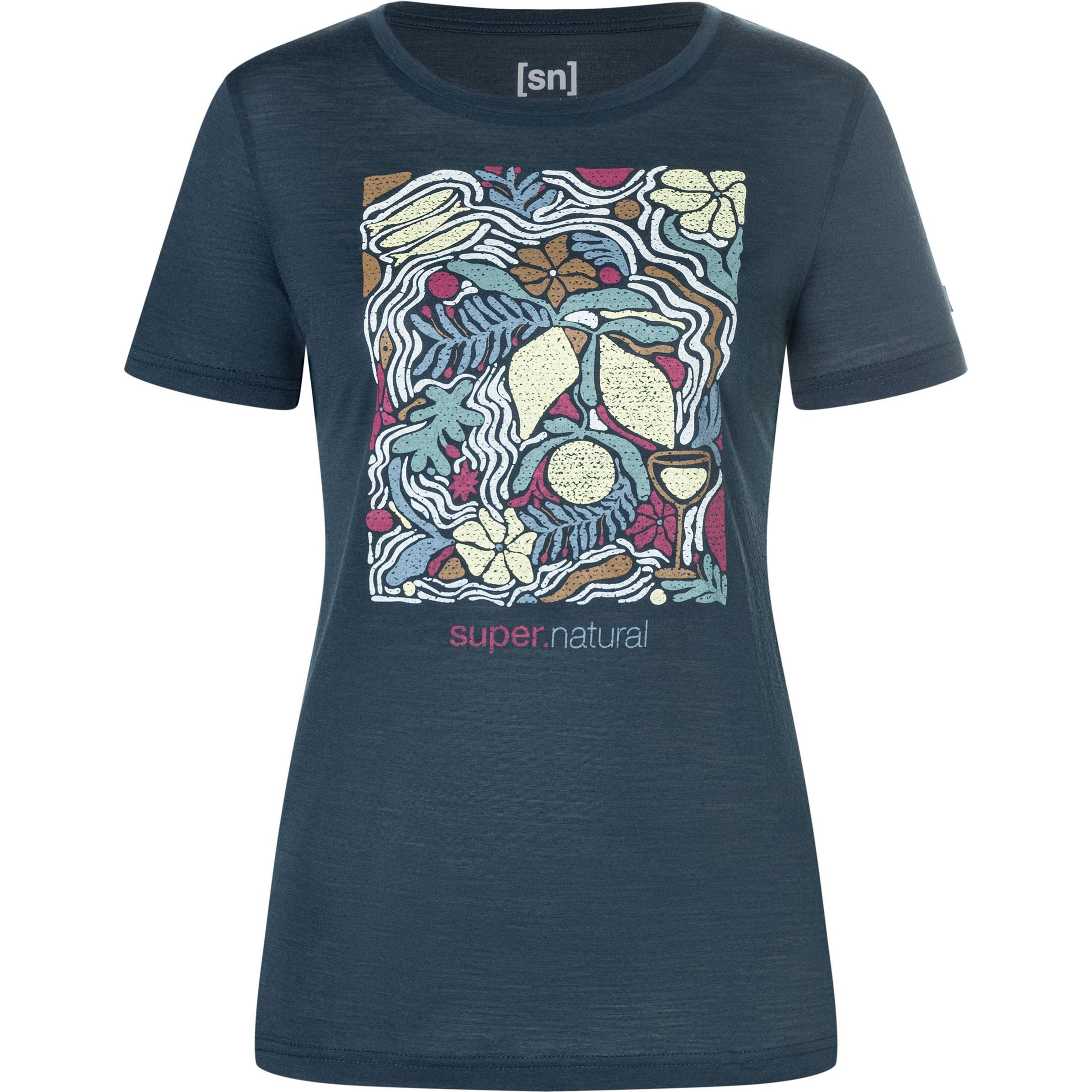 Super Natural, Damen, Shirt, Women's Dolce Vita Tee, Blau, (XS)