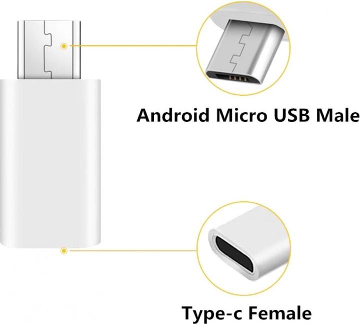 Actual product image PowerGuard USB-C to Micro-USB Adapter Converter (USB Type C, Micro USB)