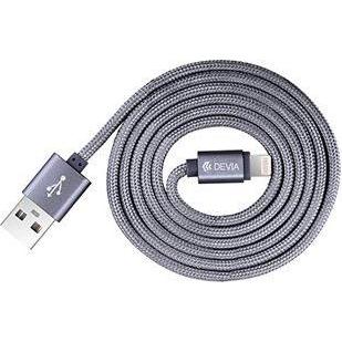Thumbnail - Devia Fashion Series Cable for Lightning (MFi, 2.4A 1.2M) pilkas (1 m, USB 3.2 Gen 1), USB Kabel