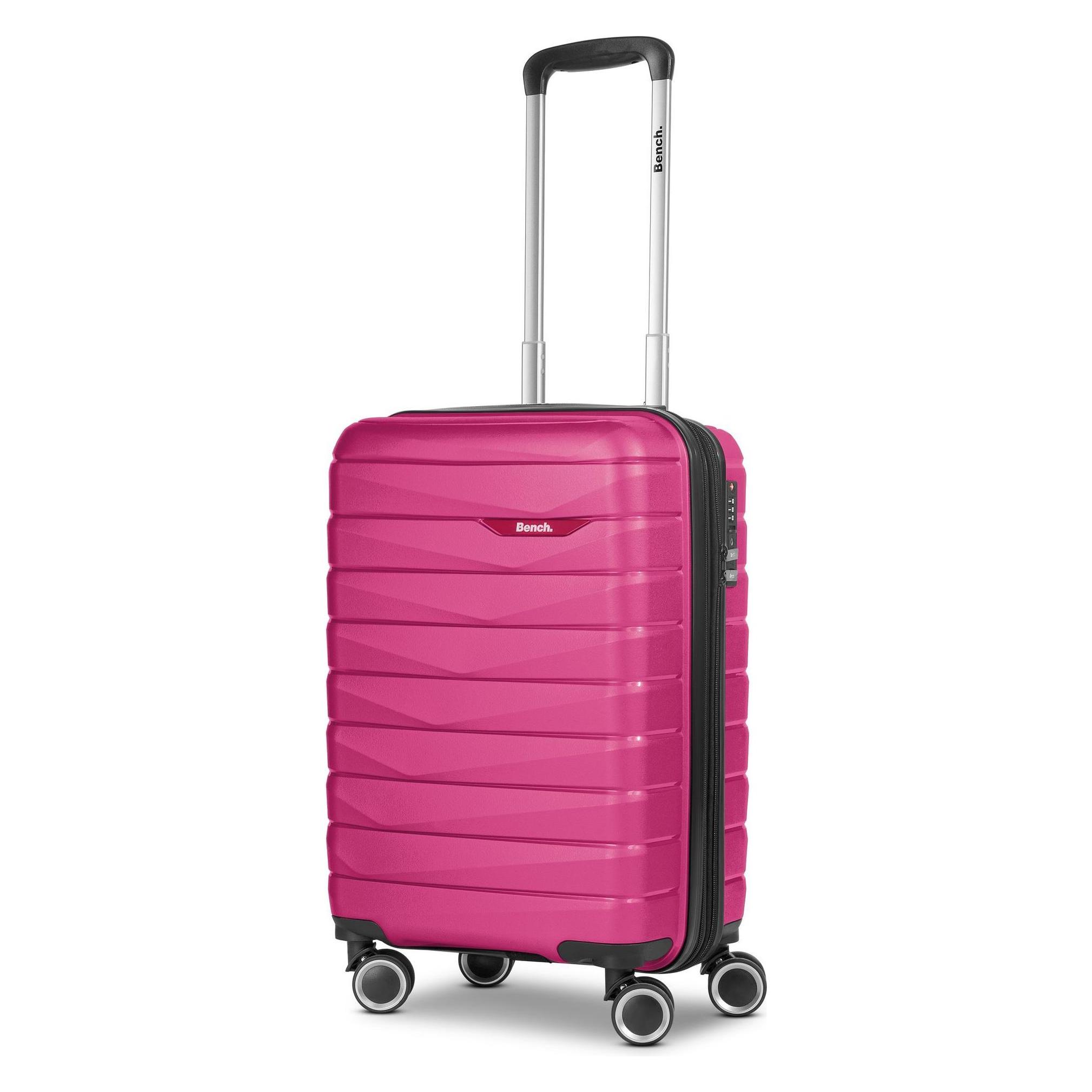 Bench, Koffer, Paris 4 Rollen Kabinentrolley S 56 Cm Mit Dehnfalte, Rosa, (45 l)