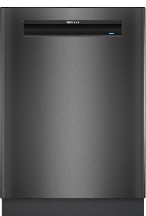 Gebürsteter schwarzer Stahl mit Anti-Fingerprint