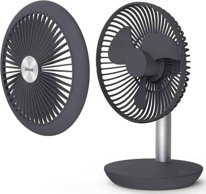 Actual product image Zilan Table fan with 4000mAh battery