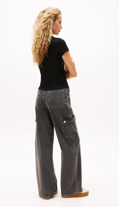 Actual product image Tommy Jeans Tjw Slim Linear Ss Tee Ext (M)