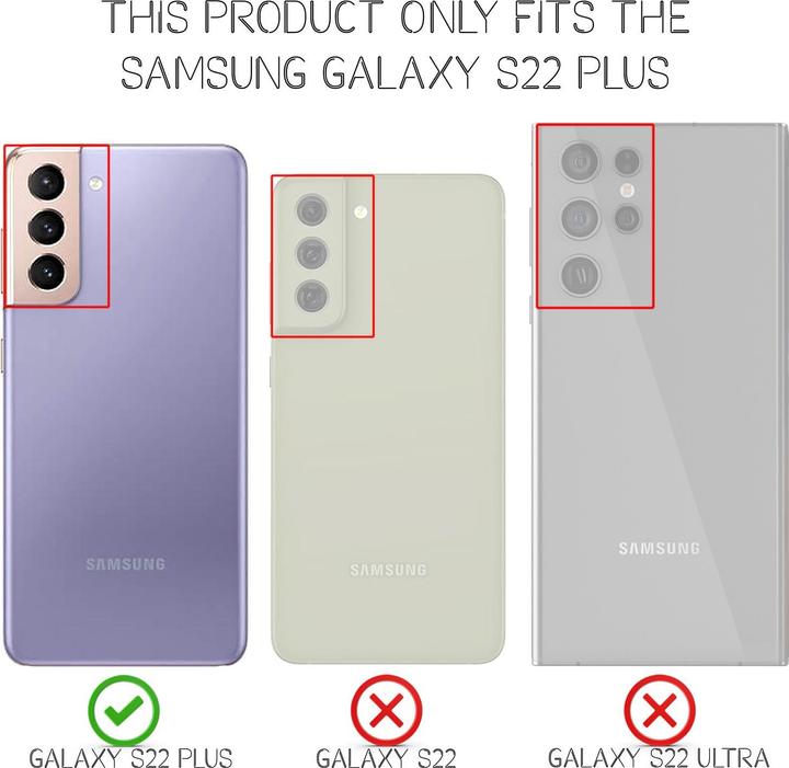 Actual product image Nalia Clear Transparent Neon Silicone Cover (Samsung Galaxy S22+)