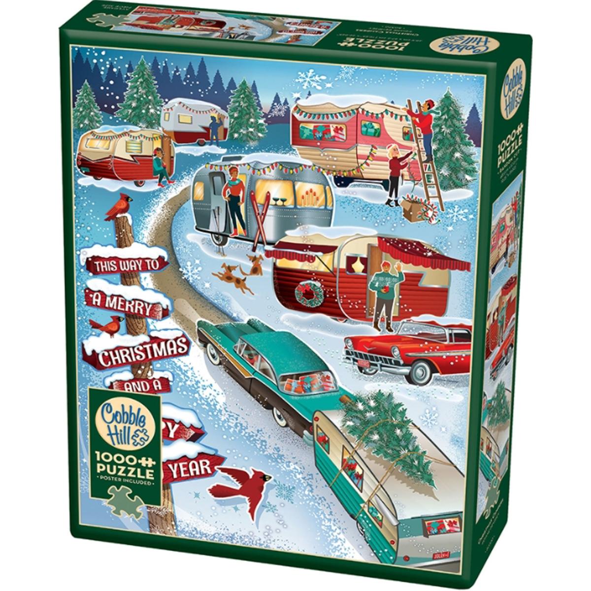 Cobble Hill Puzzle 1000 pieces Christmas Campers (1000 Teile)